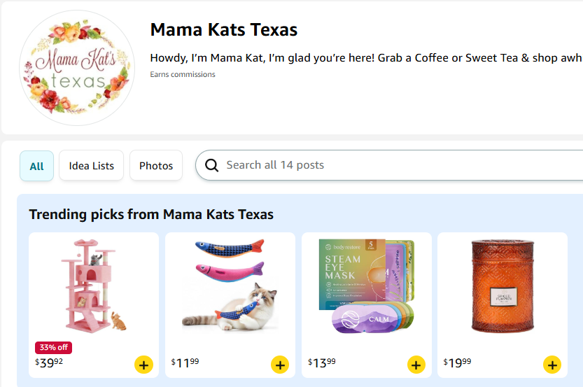 Mama Kat’s Amazon Store